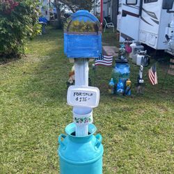 Mailbox Milk Can