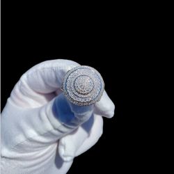 925 Silver With Moissanite Ring