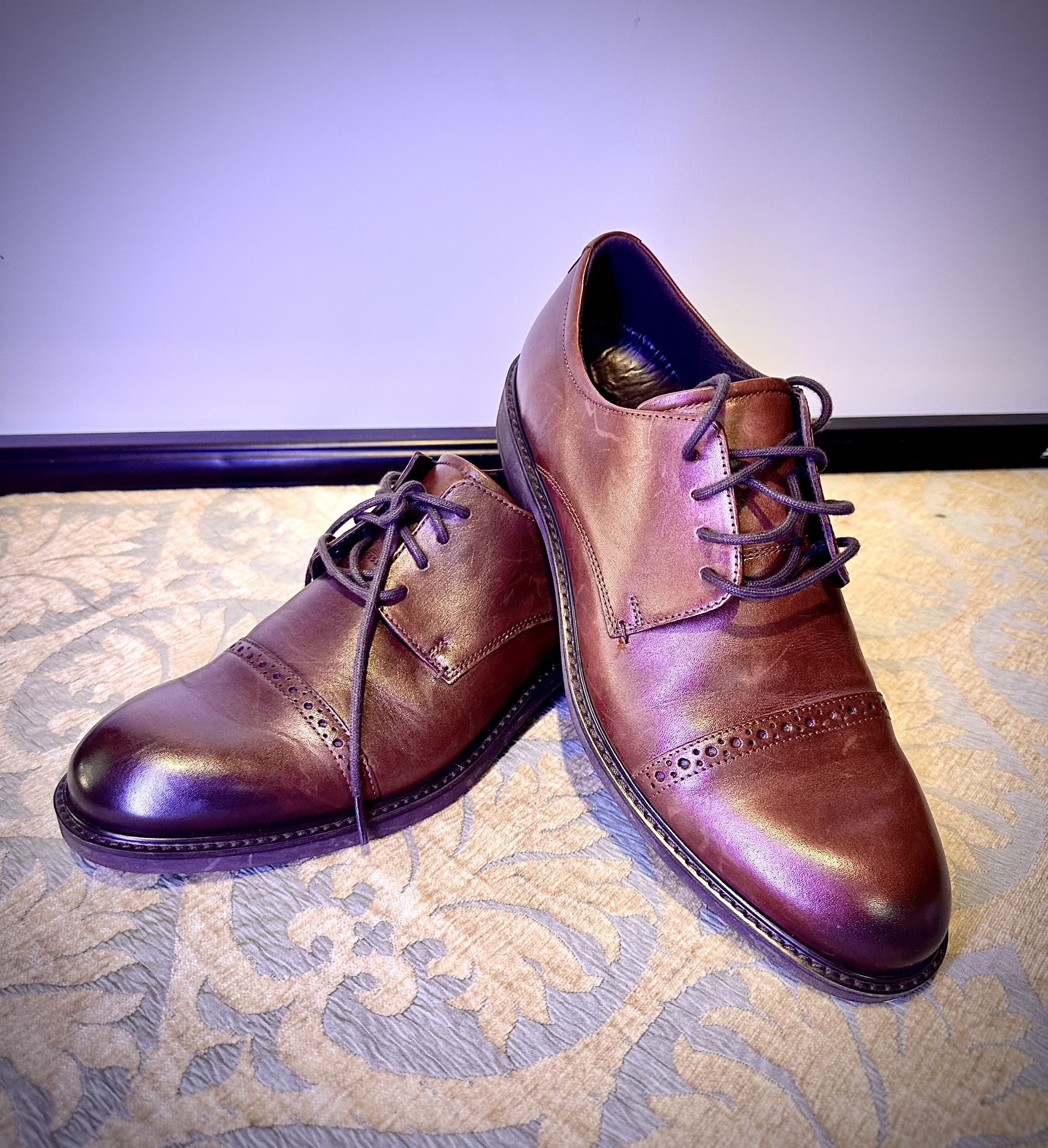 Quality Ecco Vitrus Leather Shoes 10 (44) - Brand New