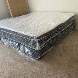 Queen Mattress Come With Free Box Spring - Free Delivery 🚚 Today To Reasonable Distance 