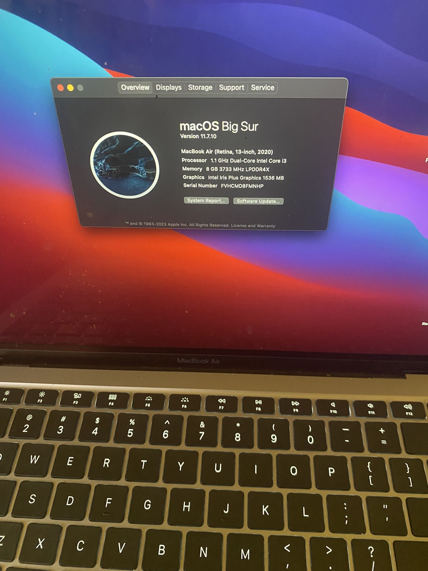 2020 MacBook Air 13 Inch Retina