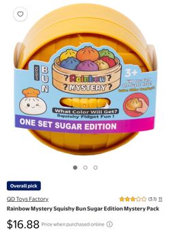 Rainbow Mystery Squishy Bun Sugar Edition Mystery Pack
