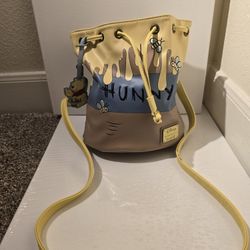 Loungefly Disney Winnie the Poof 95th Anniversay Honey Pot Womens Convertible Shoulder Bag Purse