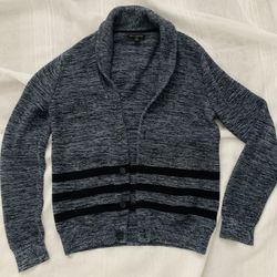 Banana Republic Men's Size S Winter Thermal Cardigan Blue