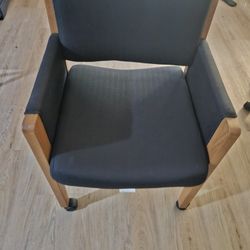 Comfortable Armchair with Wooden Frame