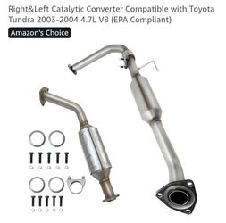 Right&Left Catalytic Converter Compatible with Toyota Tundra 2003-2004 4.7L V8 (EPA Compliant)