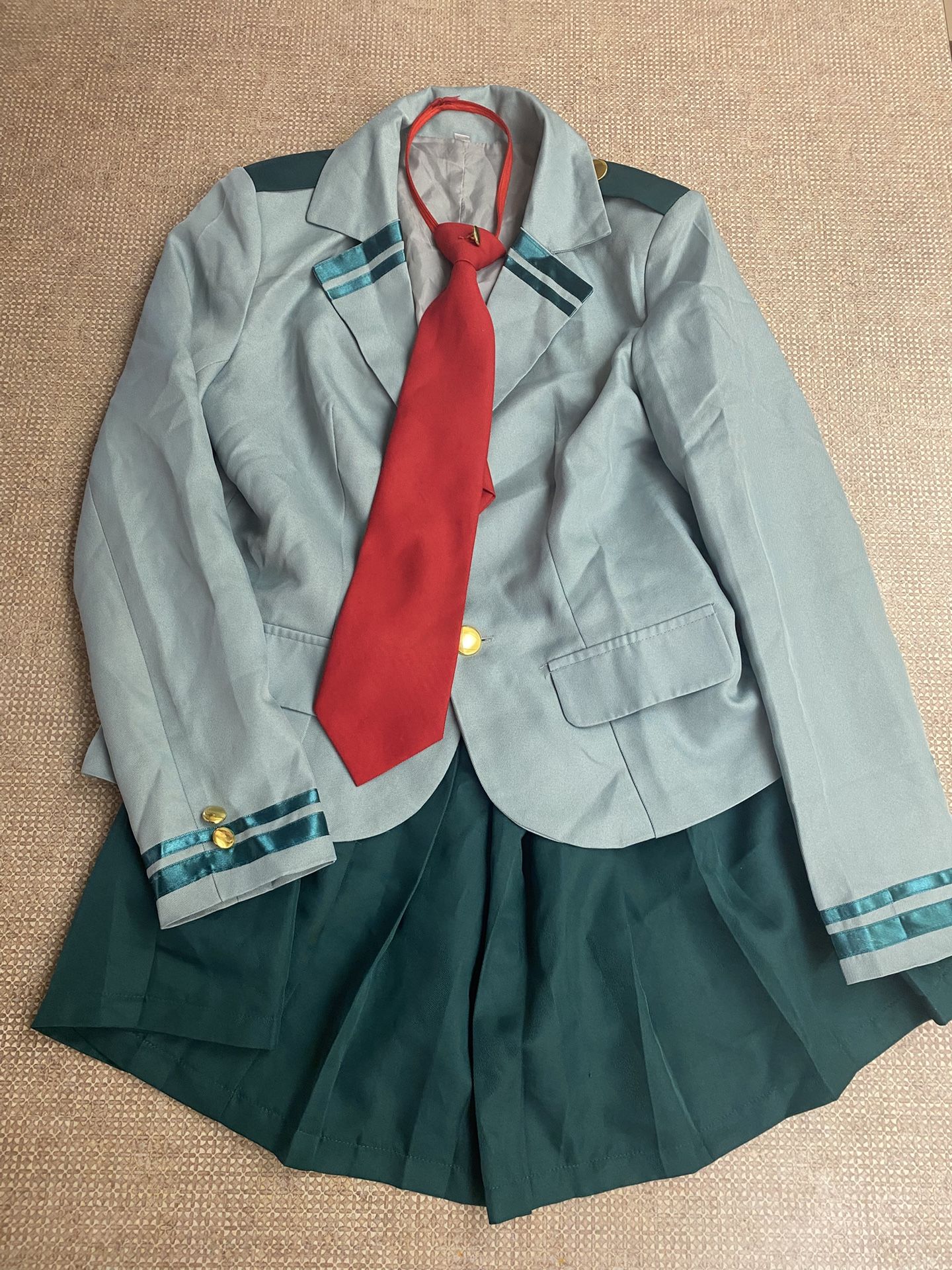 My Hero Academia Girls School Uniform - Small - Blazer, Skirt & Tie