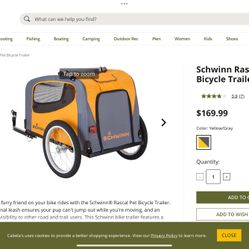 Pet Bicycle Trailer (With Flag)