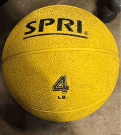 Spri Weighted Hard Medicine Ball 4lbs - Used