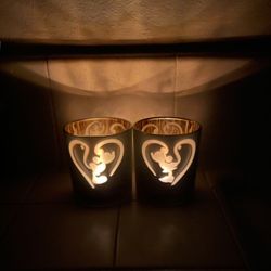 Disney Mickey & Minnie Candleholders