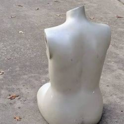Full Figured Woman Sitting Art Form VTG Female Mannequin Torso / Middl