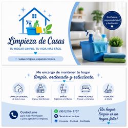 LIMPIEZA DE CASAS 🏘️