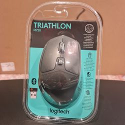 Logitech M720 Mouse Triathlon Wireless Bluetooth Multi Device Mouse Black