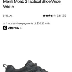 Men's Moab 3 Tactical Shoe Wide Width