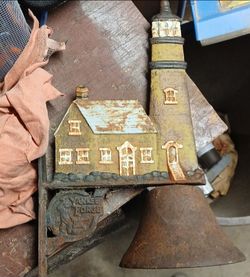Vintage Yankee Forge Cast Iron Lighthouse Dinner Bell