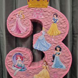 Princess Theme Number Three Pinata