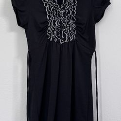 Black Ruffled Dress