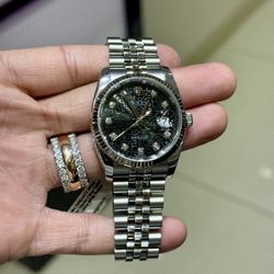 Rolex Date Just Black 