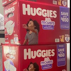 Huggies #6 $40 Cada Una 