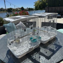 2  Wire Bird Cage, Bird Home for Parakeets, Finches and Canaries,  Medium