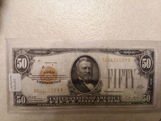 1928 Gold Certificate
