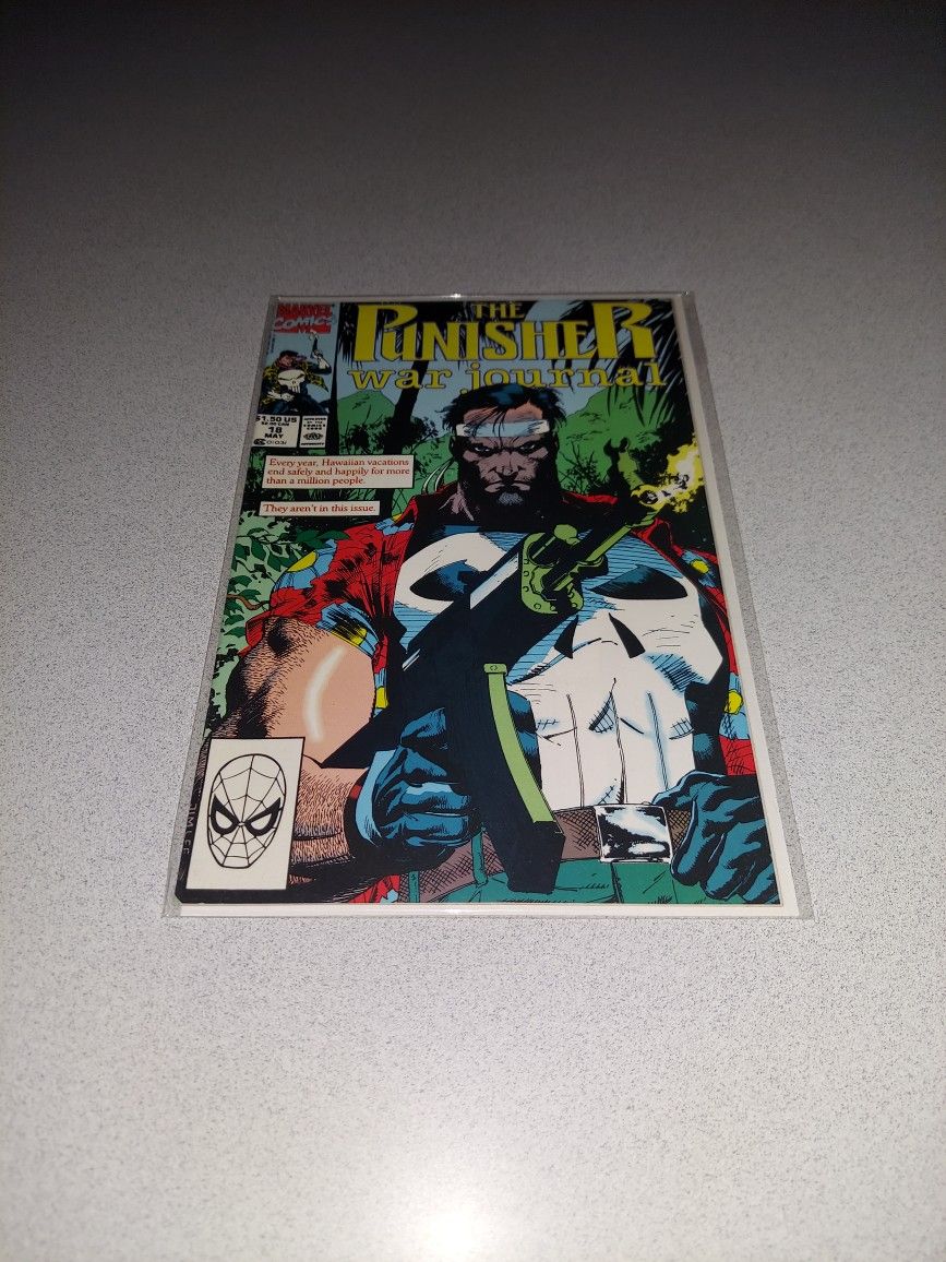 1990 THE PUNISHER WAR JOURNAL #18 COMIC BAGGED AND BOARDED