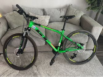 Two mountain bikes