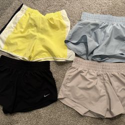 Nike Women's Athletic Shorts - Yellow, Light Blue, Black, Light Purple