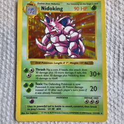 Nidoking Holo Base Set Shadowless