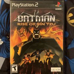 Batman Rise of Sin Tzu PS2 Case Damaged No Manual