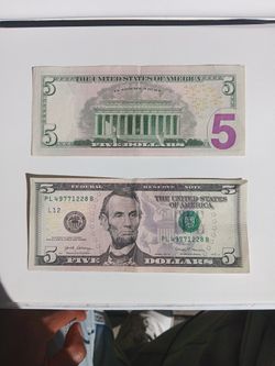 $5 Dlls Bills-$50 Dlls