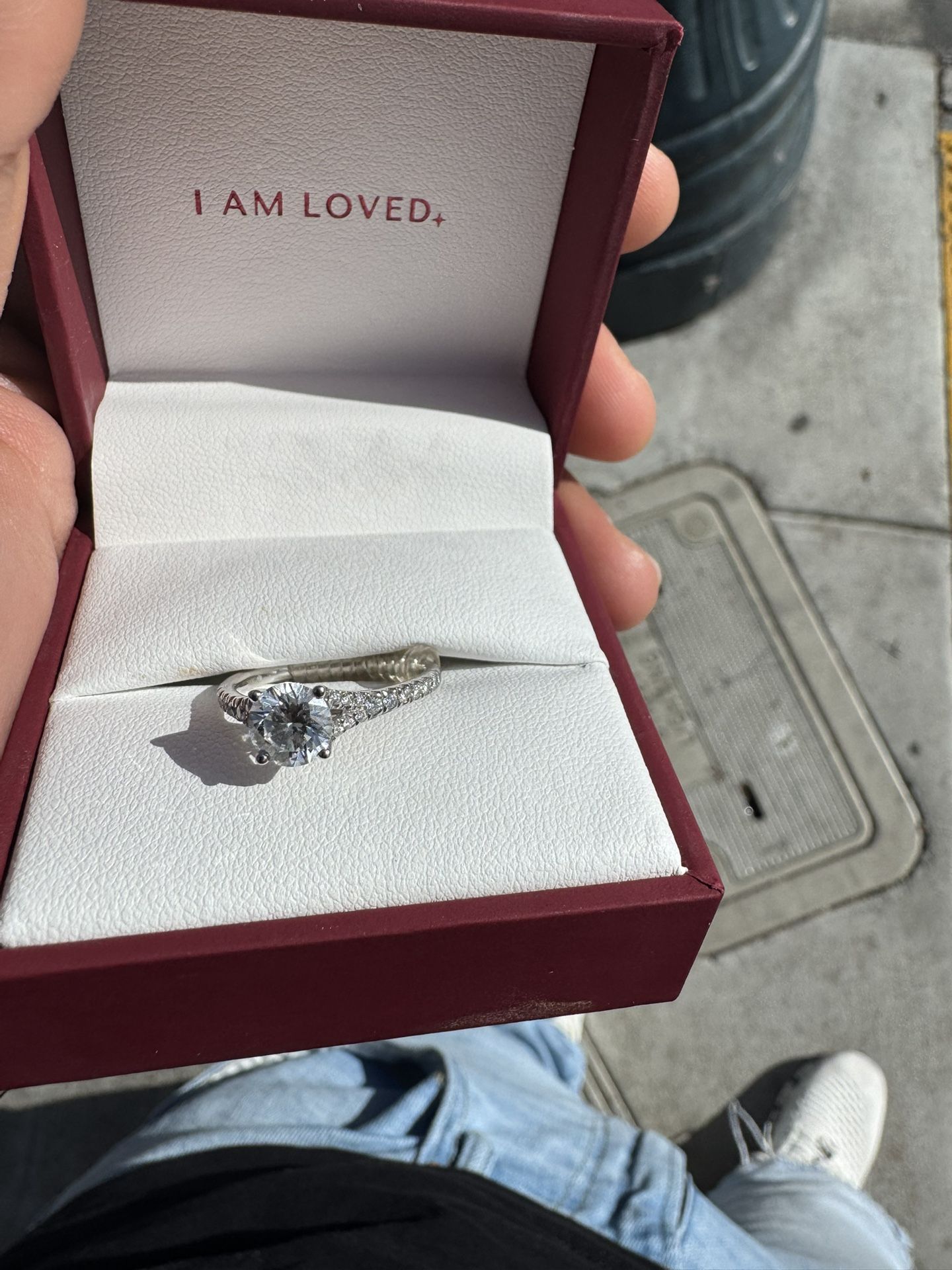 1.25 Carrat Diamond Engagement Ring. Size -6.5