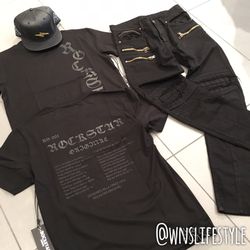 rockstar jeans + t-shirt