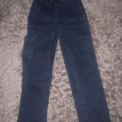 Broken Promises Embroidered Cobra Pocket Cargo Jeans