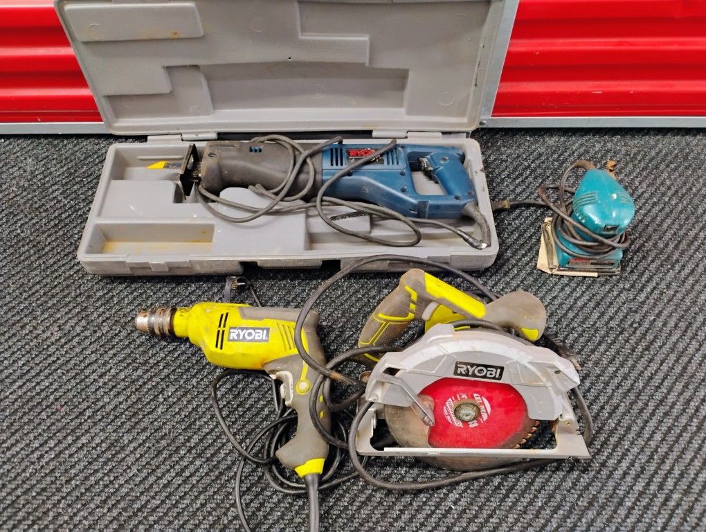 Electric hammer drill Circular saw Sawzall Sander Ryobi Makita