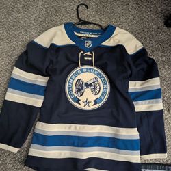 Columbus Blue jackets Adidas jersey, Size 42, Twice Worn