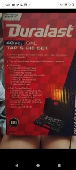 Duralast 40 pc SAE Tap and Die Set