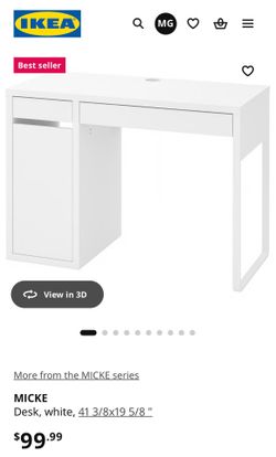IKEA: Desk, chair, & rolling cart