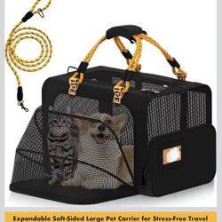 ❤️‍🔥 PAWZIDEA Pet Carrier w/wheels 24"×16"×16" 55lbs Dog/2-4 cats expands TSA Approve$30