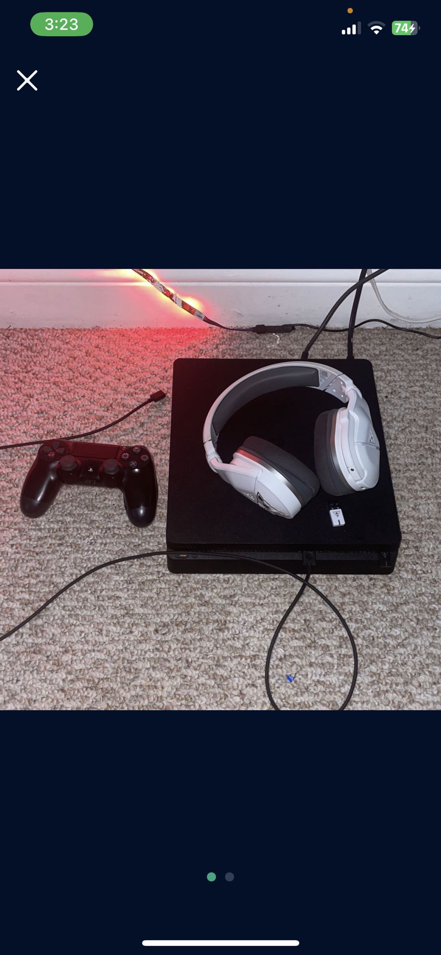 Brand New PS4 Slim d1tb Comes With Controller And Turtle Beach, Bluetooth Headset And Cords Best Offer 