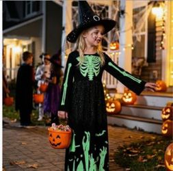 Halloween Dress Cosplay Witch Costume for Girls