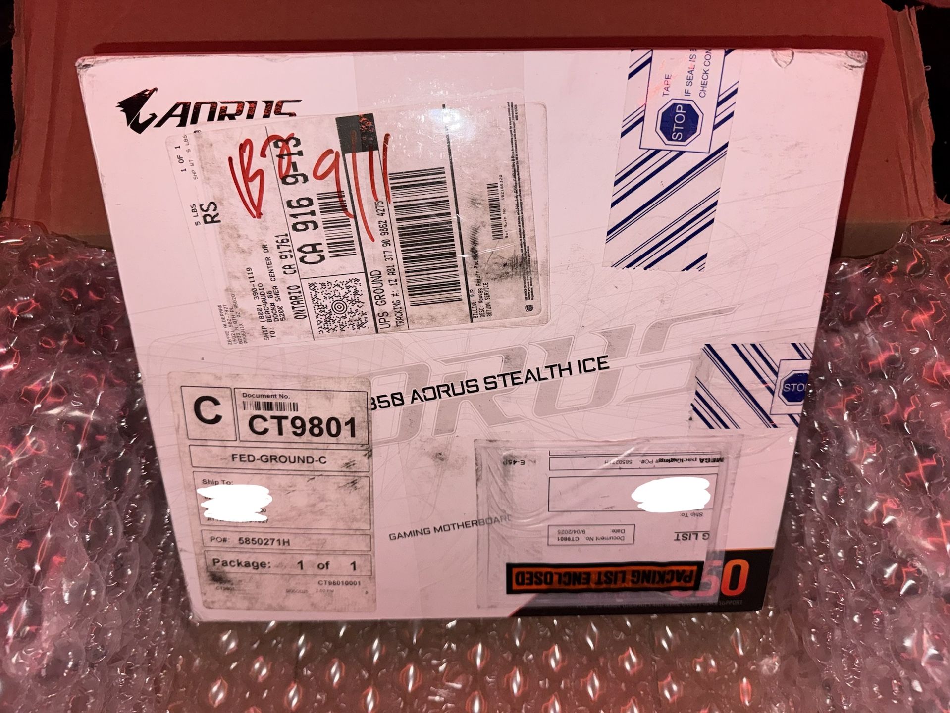 GIGABYTE B850 AORUS STEALTH ICE AMD AM5 Motherboard, ATX, DDR5, 4x M.2, PCIe 5.0, USB-C, WIFI7, 5GbE LAN, EZ-Latch, X Motherboard