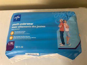 New Youth Underwear Size L/ XL count 12. Only 1