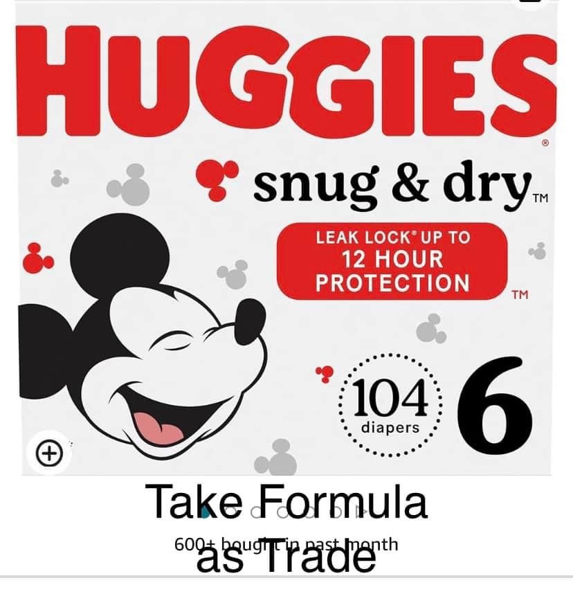 Size 6 Huggies Snug Dry Diapers Pañales 
