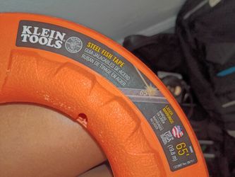 Steel fish tape..