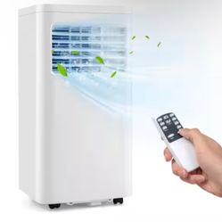 5,000 (DOE) BTU Portable Air Conditioner Cools 250 Sq. Ft. with Dehumidifier and Remote in White