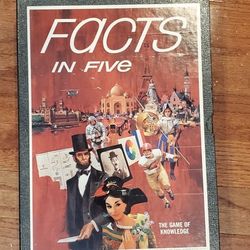 Facts In 5 Vintage 1969 3m Board Game