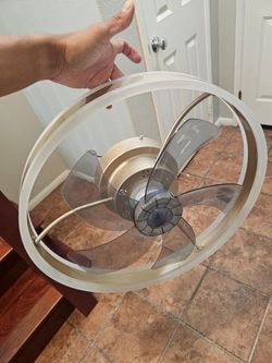 Smart ceiling fan w/light 20inch