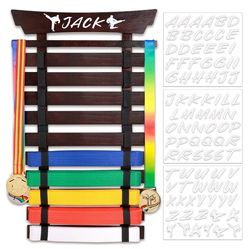 BELT. DISPLAY. 10. Wharton cinturón de taekwondo, exhibición de cinturón de artes marciales, no requiere montaje, soporte Recibir reacciones de a