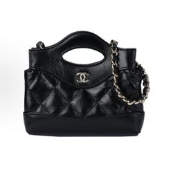 CHANEL Chanel 31bag 24S gold buckle leather chain diamond check shiny lambskin handbag one-shoulder cross-body bag(172)73
